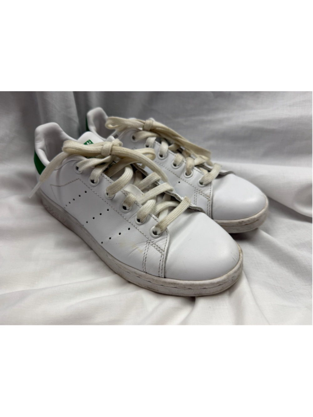 ⁠adidas Stan Smith White Fairway Green Sneakers 6 Low top court shoes Minimalist